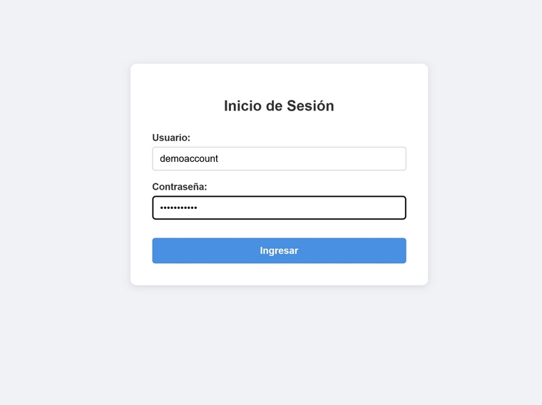 Pantalla de Login Segura