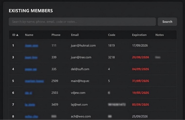 Smart Members Directory Screen