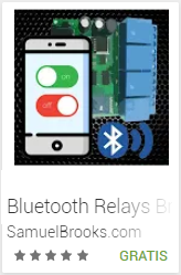 Aplicacion para Controlar Relays por medio de Bluetooth, llamada: Bluetooth Relays Brooks