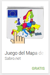 APP Android Juego Mapa de Europa de arrastrar y soltar