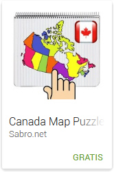 Android APP Game Canada Map