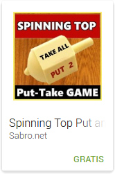 Android APP Spinning Top Put and Take Game