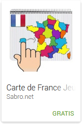 APP Android Juego Mapa de Francia de arrastrar y soltar