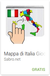APP Android Juego Mapa de Italia de arrastrar y soltar