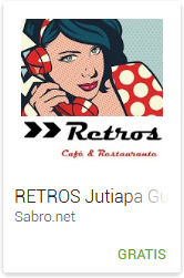 APP Android del Restaurante Disco Bar RETROS en Jutiapa Guatemala