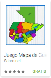 APP Android Juego Mapa de Guatemala de arrastrar y soltar