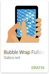 Android APP Juego BubbleWrap Fullscreen