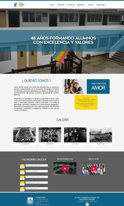 Paginas Web Guatemala: Centro Educativo Lincoln Mixco, Guatemala. | www.celincoln.edu.gt