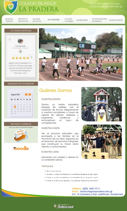 Paginas Web Guatemala: Colegio La Pradera Carretera a El Salvador, Guatemala.