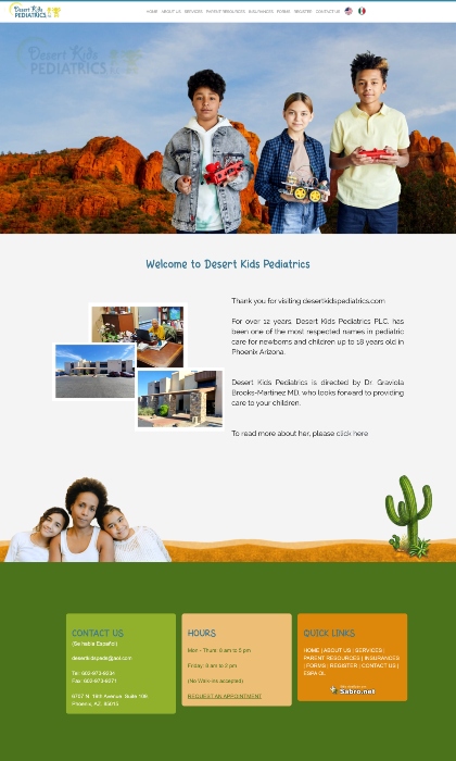 Paginas Web Guatemala: Desert Kids Pediatrics Phoenix AZ | Dr.Graviola Brooks Martinez, MD, MPH, FAAP | DesertKidsPediatrics.com