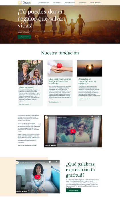 Paginas Web Guatemala: Fundación Donaré Guatemala | donare.org.gt