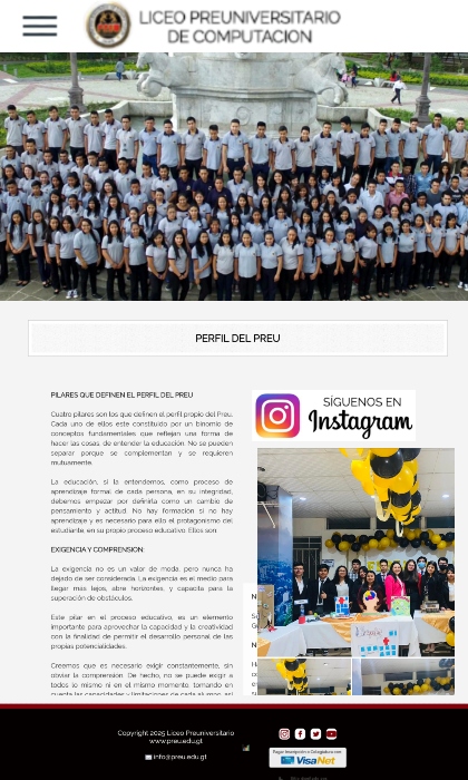 Paginas Web Guatemala: REU.EDU.GT | Liceo Preuniversitario de Computación Guatemala, PREU Guatemala