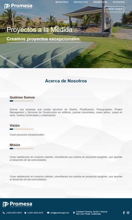Paginas Web Guatemala: Promesa S.A, Proyectos a la Medida www.promesagt.com