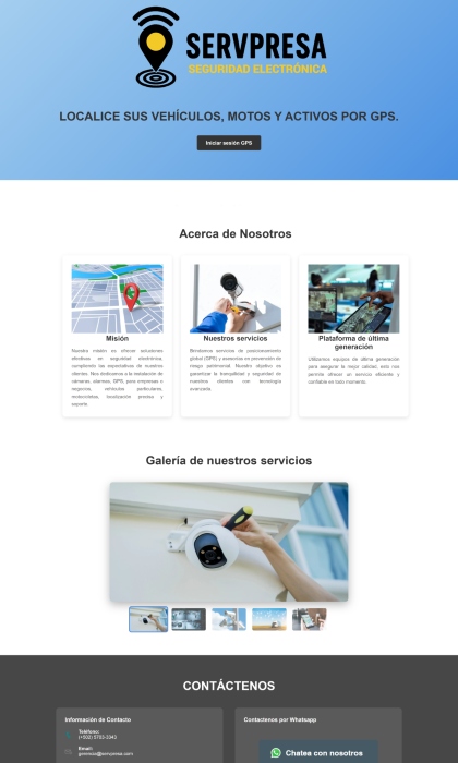 Paginas Web Guatemala: SERVPRESA Guatemala