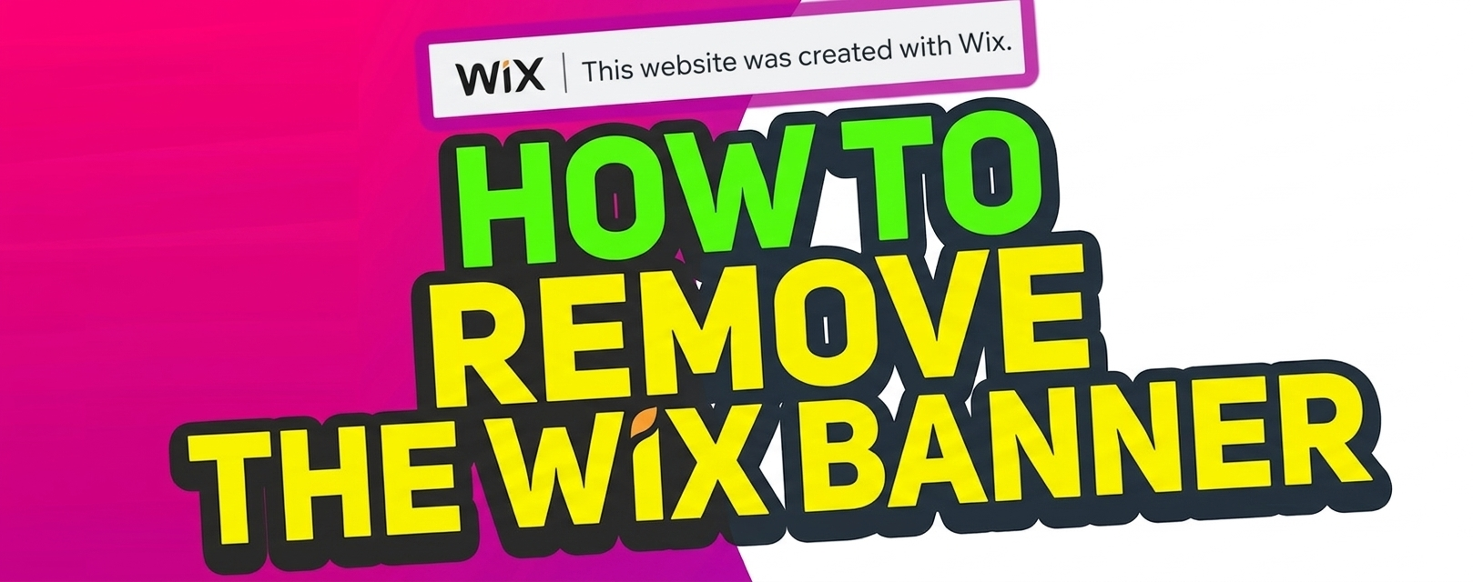 Widget to hide and remove Wix ad bar banner