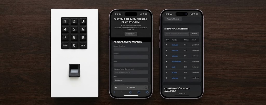 Sistema y Hardware de control de acceso con huella digital para gimnasios en guatemala
