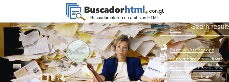 Widget de Buscador Interno para Sitios Web en HTML: BuscadorHTML.con.gt