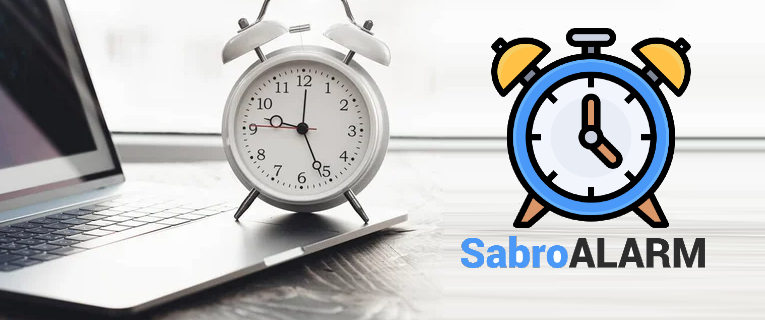 Sabro ALARM is a Windows Program with Alarm Chronometer and Timer