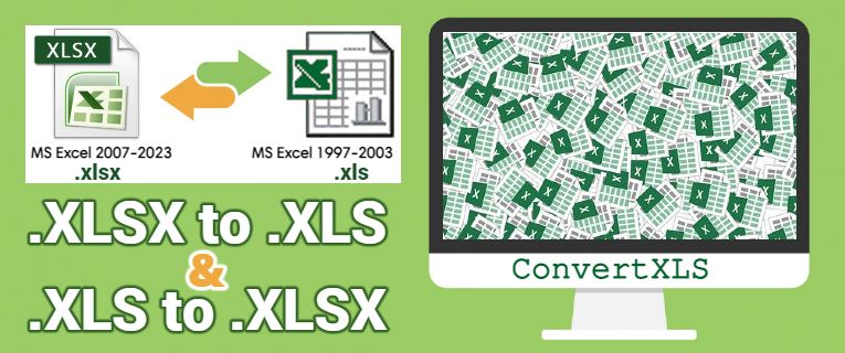 CONVERT XLS Es un Programa Compatible con Windows que sirve para convertir archivos .XLSX a .XLS y .XLS a .XLSX